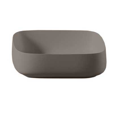 Artceram Cognac Раковина 55x35 см, без отв., накладная Quadro, цвет: tortora