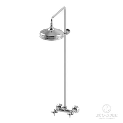 Stella Italica Душевой комплект 3283/301/314A-220: смеситель, штанга+верхний душ 220мм, цвет: хром