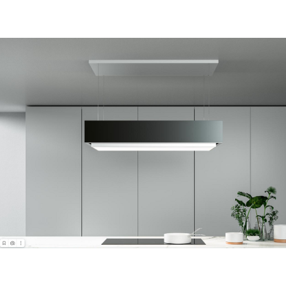 Островная вытяжка FALMEC LEVANTE IS.120 VETRO GRAPHITE 1200 мм Цвет ГРАФИТ