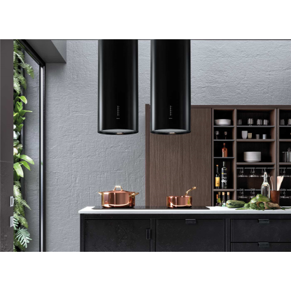 Островная вытяжка FALMEC POLAR IS BLACK 350 мм