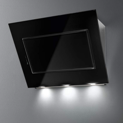 Настенная вытяжка FALMEC QUASAR GLASS BLACK 1200 мм со стеклом