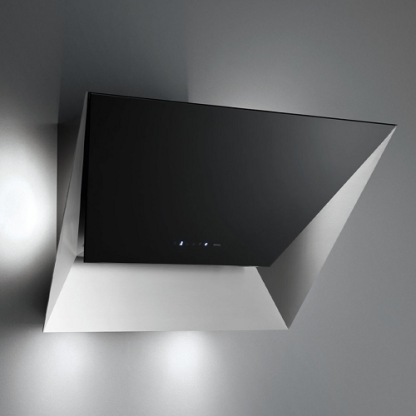 Настенная вытяжка FALMEC PRISMA BLACK 850 мм из нержавеющей стали с чёрным стеклом