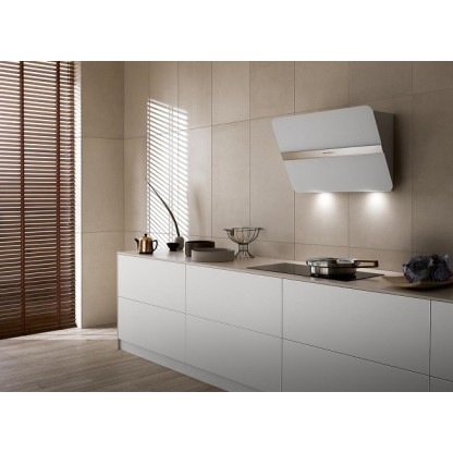Белая настенная вытяжка FALMEC FLIPPER СONO VETRO BIANCO 550 мм со стеклом