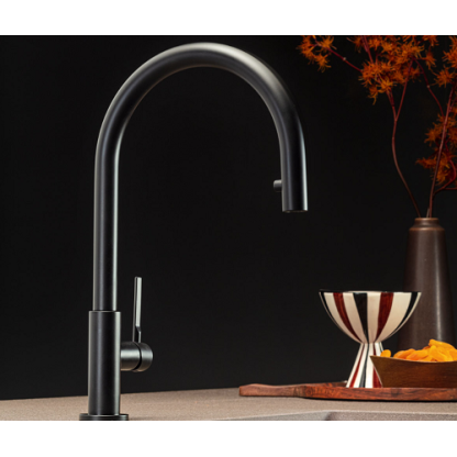 Смеситель TREVI ROUND MATT BLACK