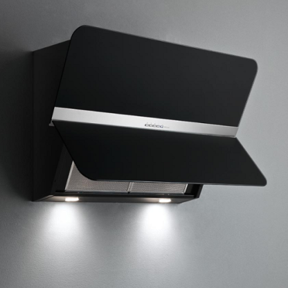 Настенная вытяжка FALMEC FLIPPER CONO VETRO NERO 850 мм со стеклом