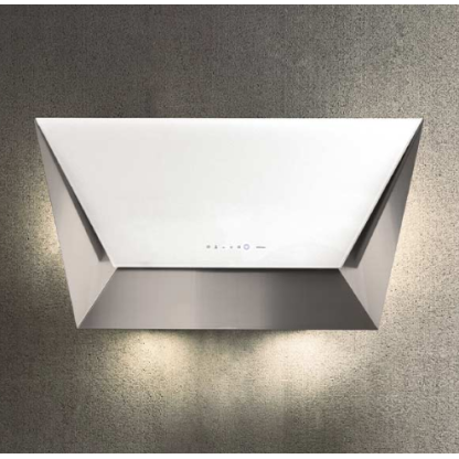 Белая настенная вытяжка FALMEC PRISMA WHITE 850 мм из нержавеющей стали с белым стеклом