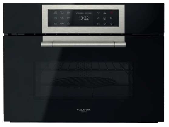 Компактный духовой шкаф с функцией СВЧ Fulgor Milano FCLCMO 4510 TEM BK