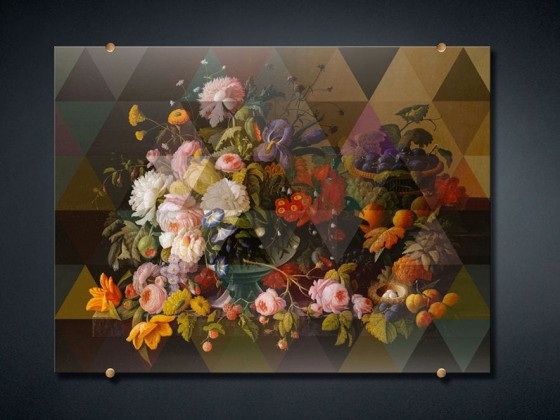 Печатает на стекле VGnewtrend FANCY BOUQUET 3