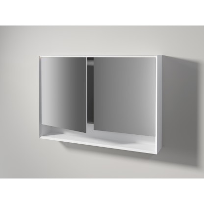 Зеркало для ванной комнаты Edone by Agora MIRROR WITH 45° CONTAINER AND OPEN COMPARTMENT