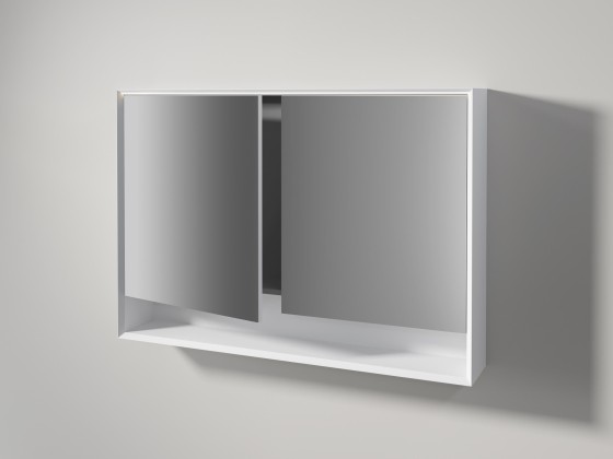 Зеркало для ванной комнаты Edone by Agora MIRROR WITH 45° CONTAINER AND OPEN COMPARTMENT