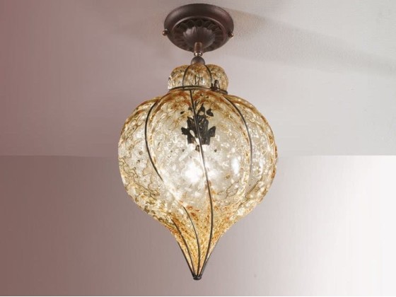 Потолочные светильники In Stock SIRU - GOCCIA MC 111 AMBRA