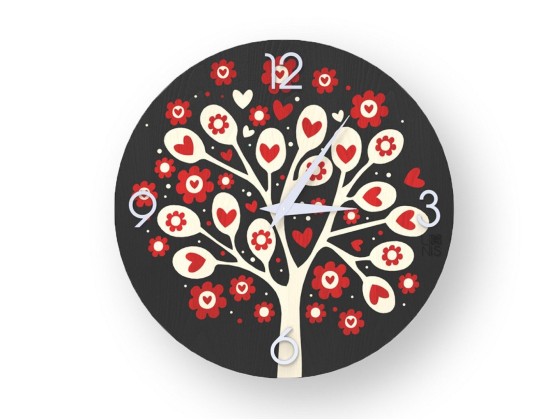Часы LIGNIS® TREE OF HEARTS COLORS