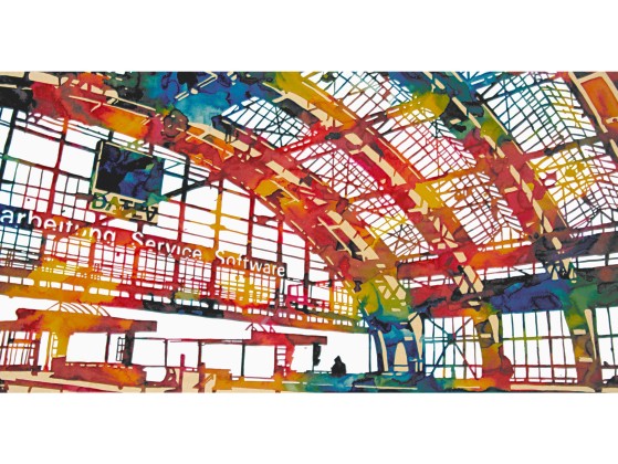 Плакат ARTDESIGNBOX BERLIN OSTBAHNHOF 2