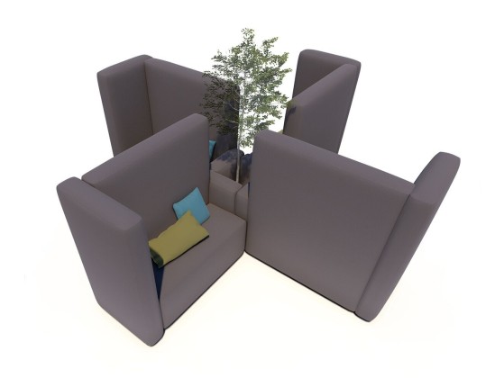 Садовый диван IKONO CROSS 4 BENCH