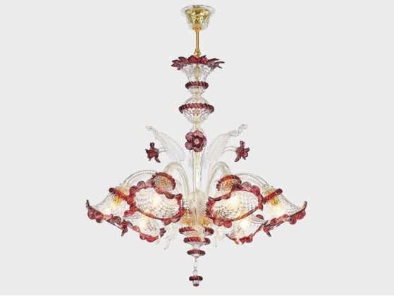 Подвесные светильники Sogni Di Cristallo ATENA ORIGINAL EDITION RUBINO