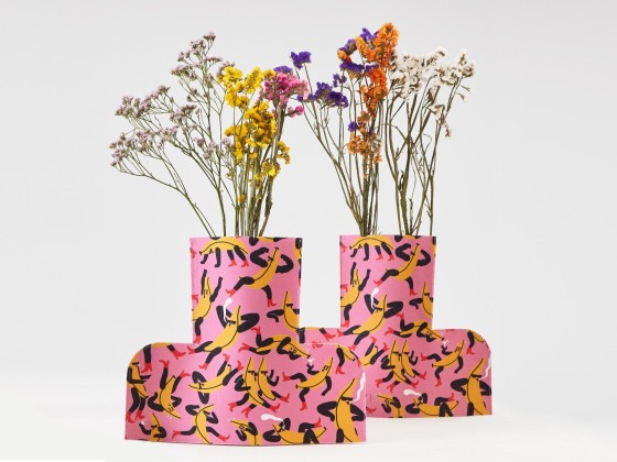 Ваза Sancal FLOWER POWER L BANANA GUYS 02