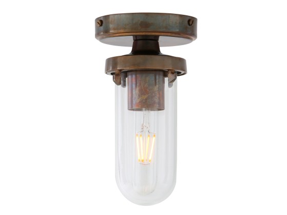 Уличные наружные потолочные светильники Mullan Lighting OREGON B WELL GLASS LIGHT FITTING