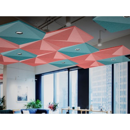 Самонесущие звукоизолирующие подвесные потолки ECHOJAZZ ECHOLED® ORBIT