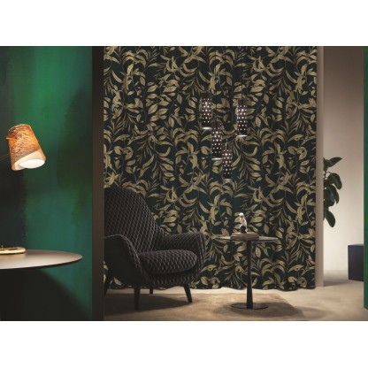 Ткань для штор Inkiostro Bianco FOGLIA D'ORO