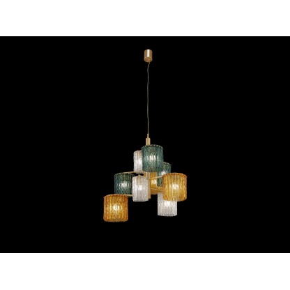 Подвесные светильники Euroluce Lampadari SALIX GLAMOUR L9