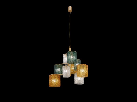 Подвесные светильники Euroluce Lampadari SALIX GLAMOUR L9