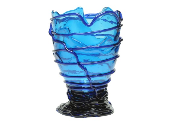 Ваза цвет прозрачный синий - Corsi Design POMPITU II