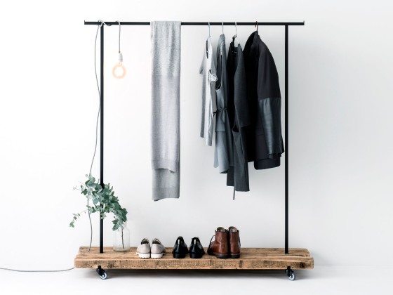 Вешалка для одежды weld & co RECLAIMED WOOD CLOTHES RACK #01