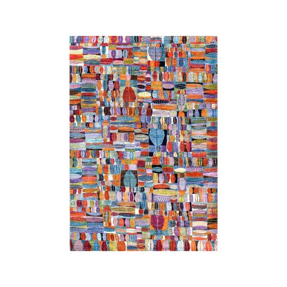 Ковер Zollanvari QUILT CRAZY, FOLIAGE IN BLUE, ORANGE &amp; VIOLET