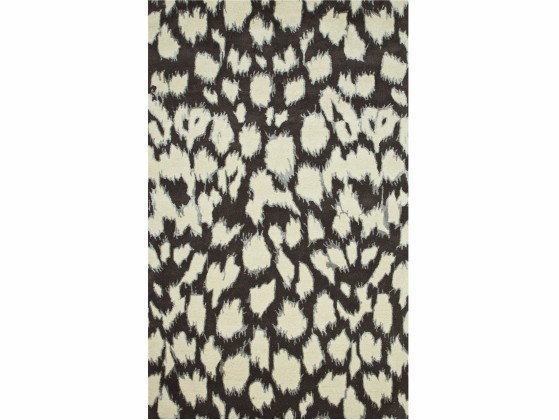 Ковер Jaipur Rugs LEOPARD IKAT TAQ-6051 Liquorice/White