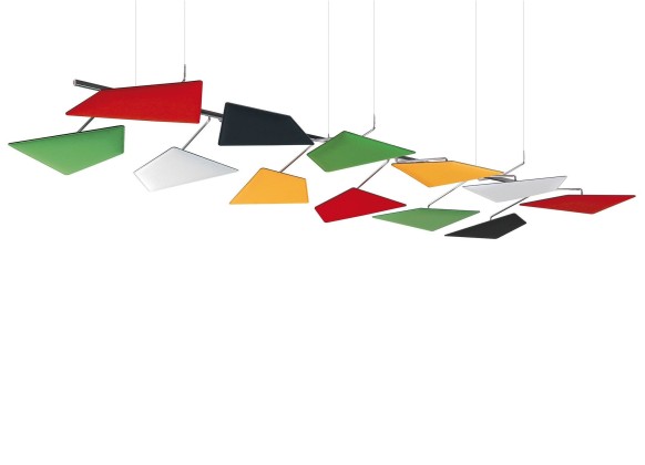 Самонесущие звукоизолирующие подвесные потолки Caimi Brevetti FLAP