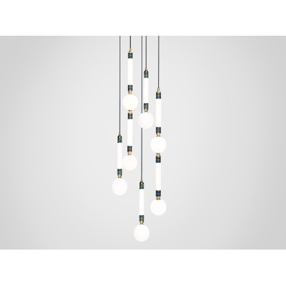 Подвесные светильники Marc Wood Studio GREENSTONE CLUSTER 5