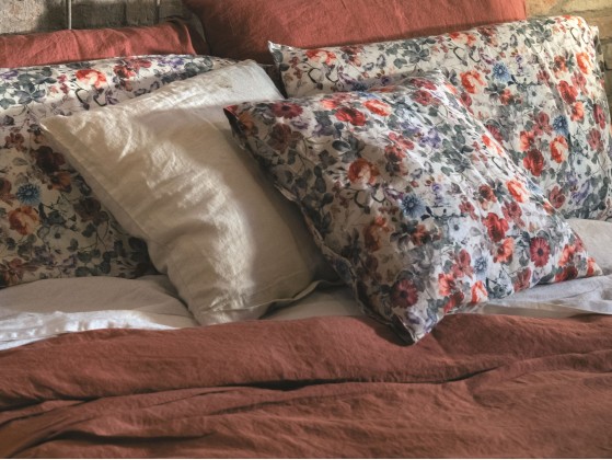 Диванные подушки LA FABBRICA DEL LINO STAMPA BOUQUET