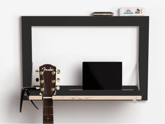 Полки AMBIVALENZ FLPPS GUITARHNG 60x40-1 - BLACK