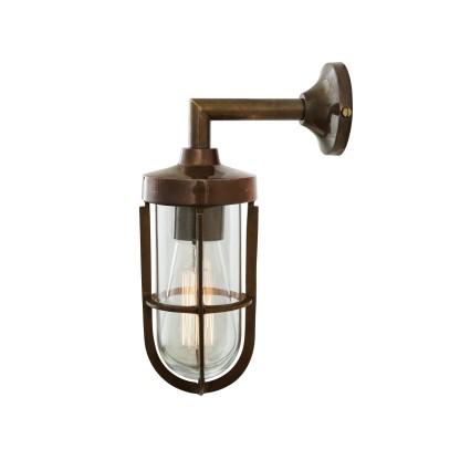 Настеннопотолочные светильники Mullan Lighting CLADACH BRASS WELL GLASS WALL LIGHT