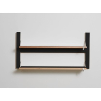 Книжные шкафы AMBIVALENZ FLPPS 80x40x2 - BLACK