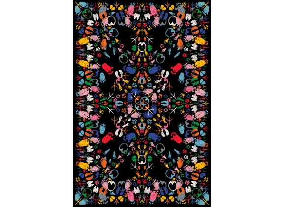 Ковер Qeeboo LET'S DANCE ANIMAL TRACES