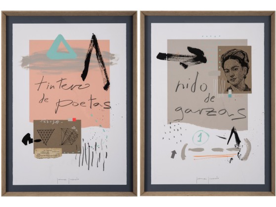 Картина NOVOCUADRO ART COMPANY Tintero de poetas &amp; Nido de garzas