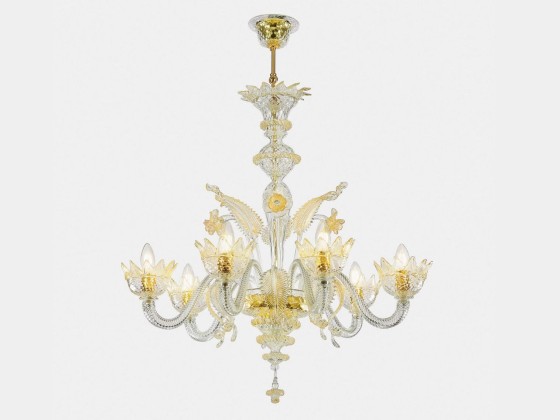 Подвесные светильники Sogni Di Cristallo NETTUNO D'ORO