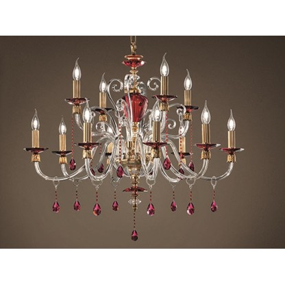 Подвесные светильники Euroluce Lampadari RUBINO ALICANTE L8+4