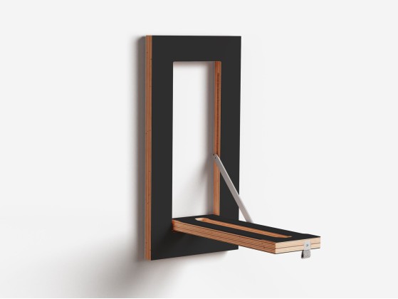 Вешалка AMBIVALENZ FLPPS HNGRAIL 20x40-1 - BLACK