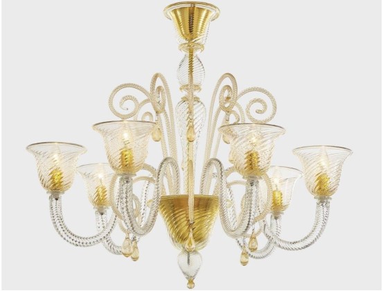 Подвесные светильники Sogni Di Cristallo GOLD EOS