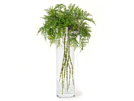 Ваза VGnewtrend ETERNITY CILYNDER GREEN BALL TILL