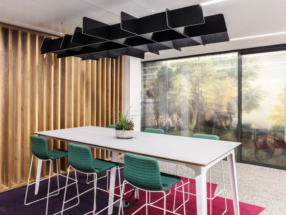 Самонесущие звукоизолирующие подвесные потолки BuzziSpace BuzziGrid