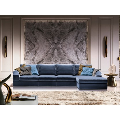 Диван угловой в обивке ткань Former In Italia модель DANDY EVO