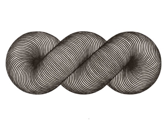 Ковер GAN GIRO BLACK - WHITE