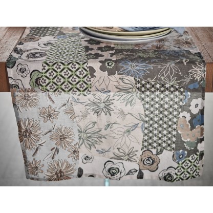 Декоративные дорожки для стола LA FABBRICA DEL LINO PATCHWORK FLOREALE