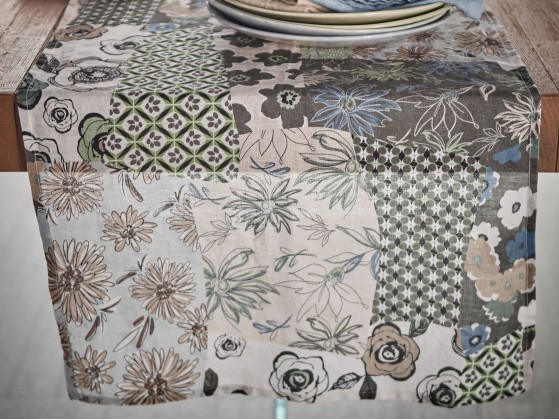 Декоративные дорожки для стола LA FABBRICA DEL LINO PATCHWORK FLOREALE