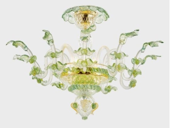 Потолочные светильники Sogni Di Cristallo APOLLO DEI DOGI WITH LEAVES