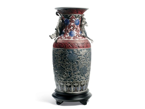 Ваза Lladro ORIENTAL VASE BLUE