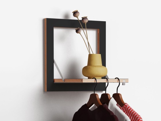 Вешалка AMBIVALENZ FLPPS HNGRAIL 40x40-1 - BLACK